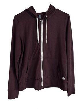 Vuori Halo Performance Hoodie 2.0 Women’s M Brown Full Zip Sweatshirt VW268